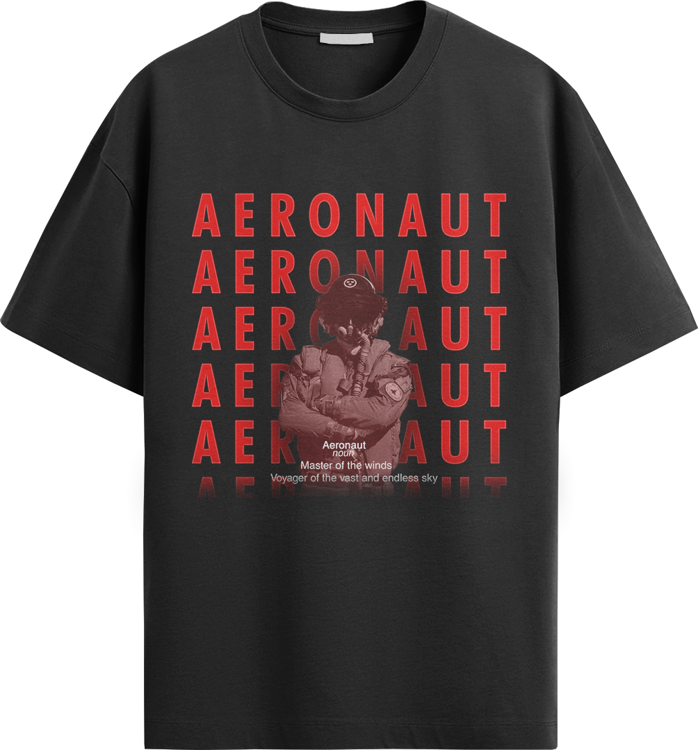 "Aeronaut" Oversized T Shirt Air Force