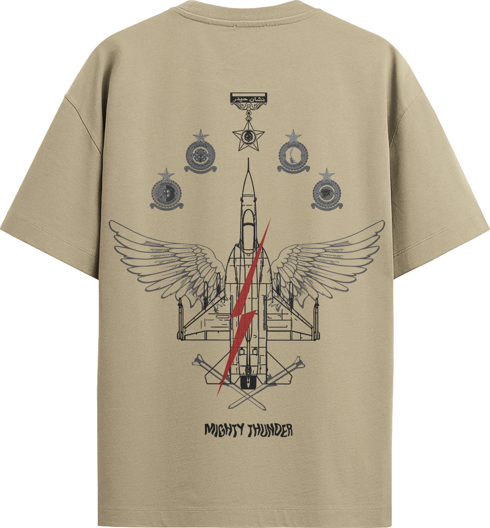 "JF 17" Oversized T Shirt Air Force
