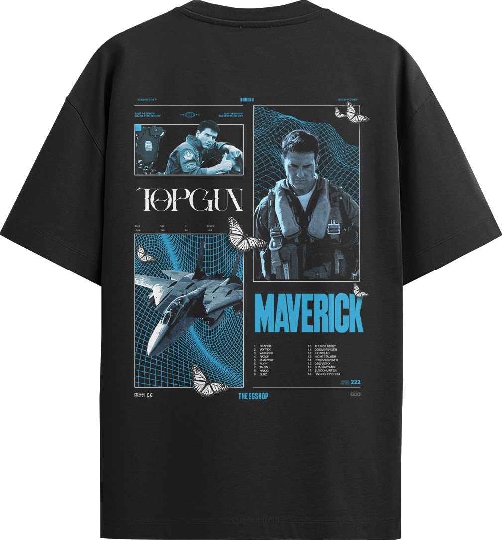 "Top Gun" Oversized T Shirt Air Force