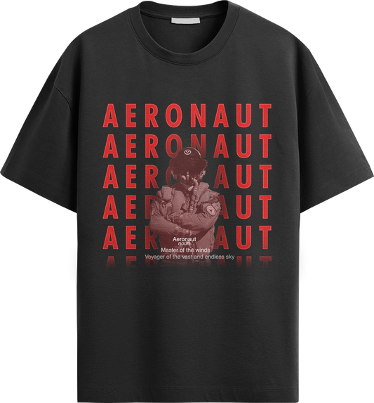 "Aeronaut" Oversized T Shirt Air Force