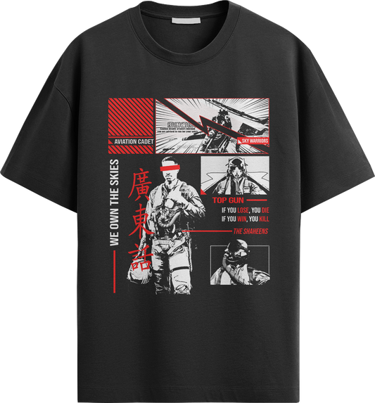 "Aviation Cadet" Oversized T Shirt Air Force