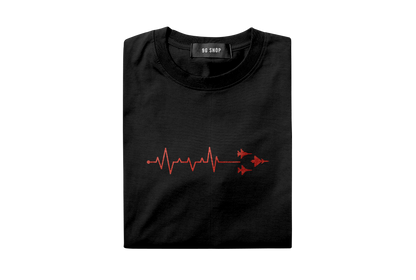 "HeartBeat" Airforce T Shirt