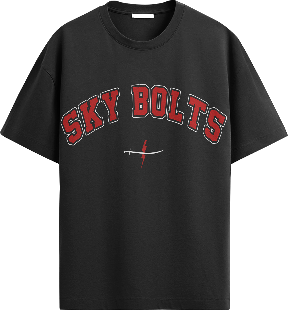 "Sky Bolts" Oversized T Shirt