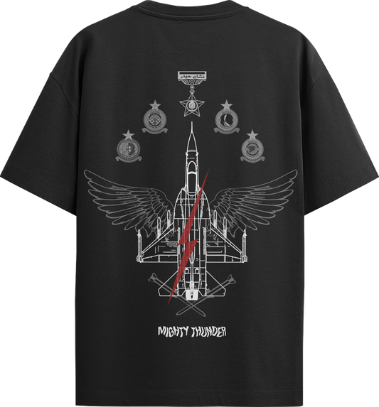 "JF 17" Oversized T Shirt Air Force